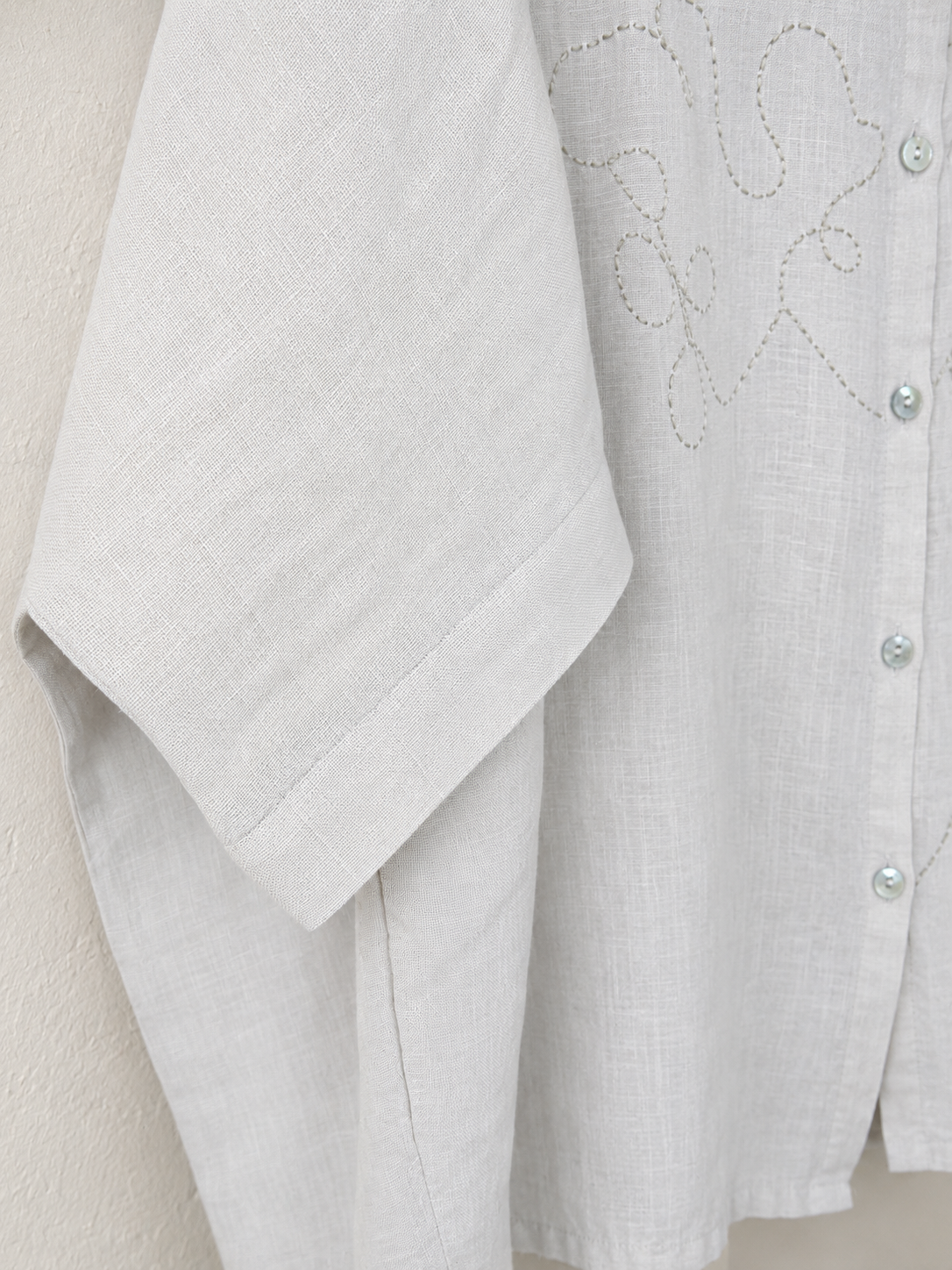 Beige Free Fit Shirt