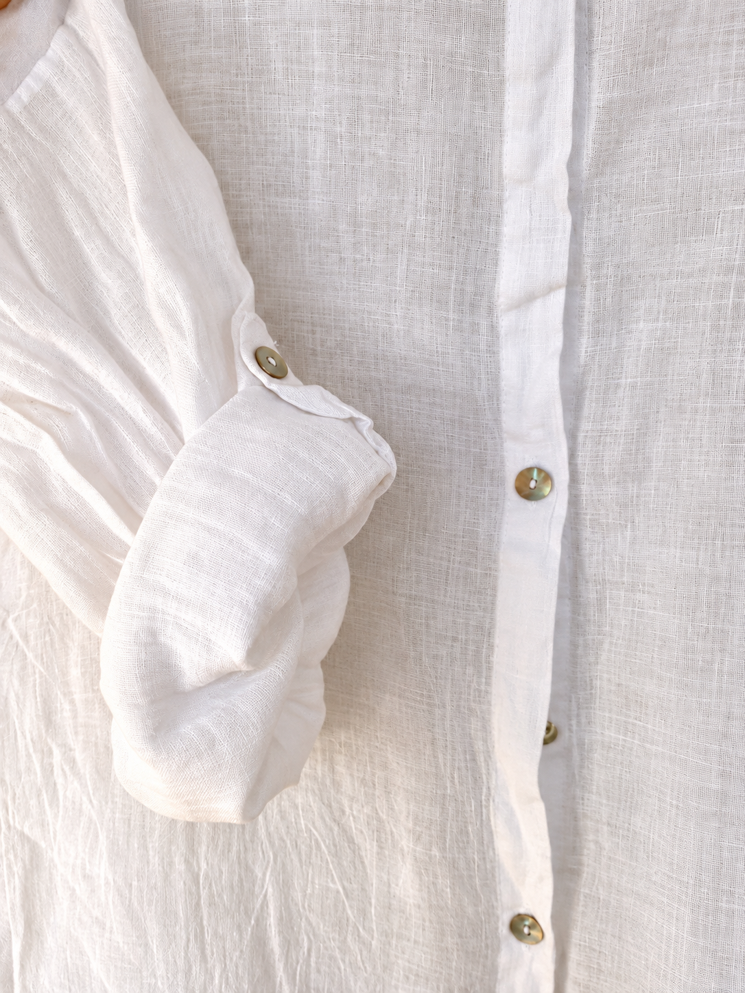 White Pure Linen Co-ord Set