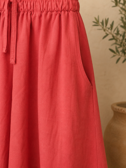 Coral Butterfly Pants