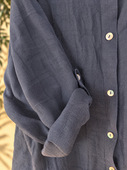 Marine Pure Linen Co-ord Set