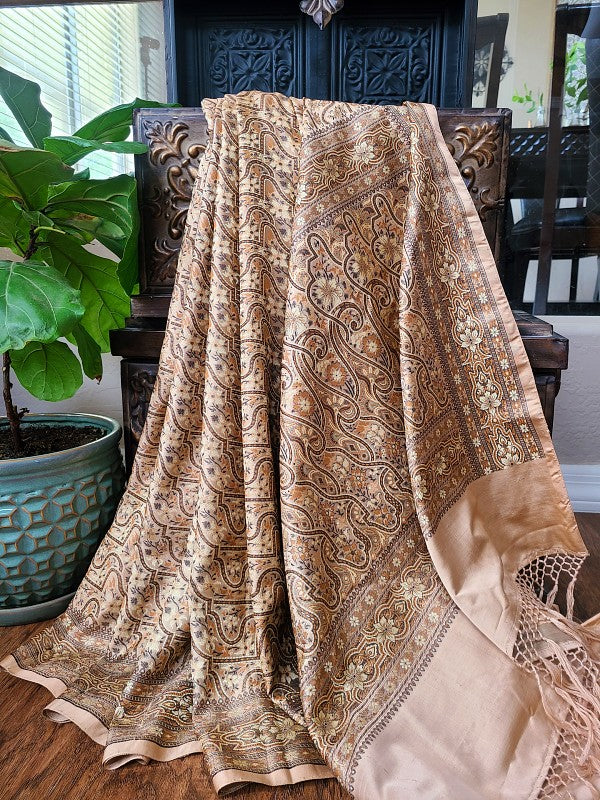 Jamawar Tanchoi Banarsi Silk Saree