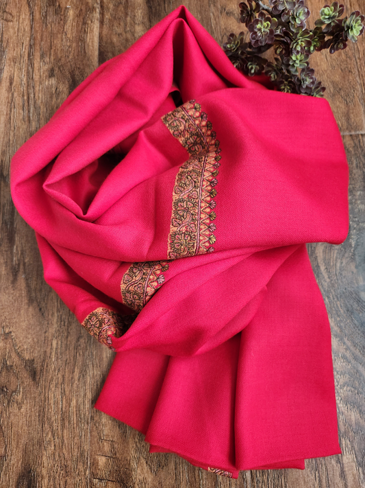 Post Office Red Woolen Shawl
