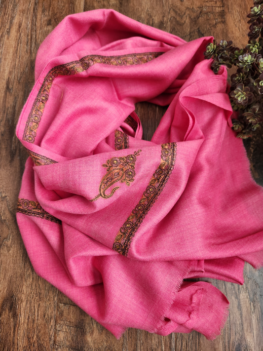 Hot Pink Woolen Shawl