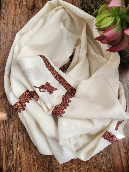 Ivory Woolen Shawl