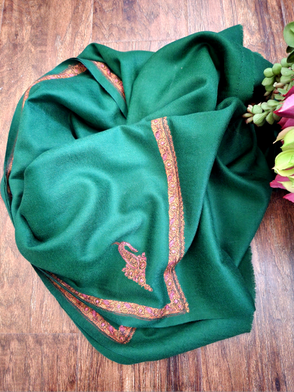 Forest Green Woolen Shawl