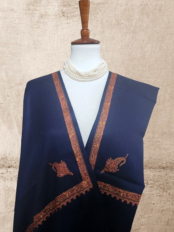 Night Blue Woolen Shawl