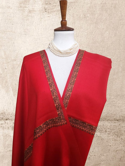 Post Office Red Woolen Shawl