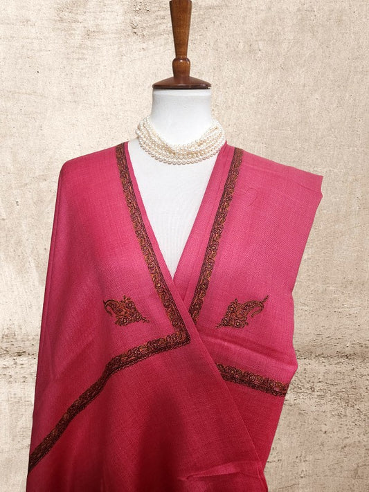 Hot Pink Woolen Shawl