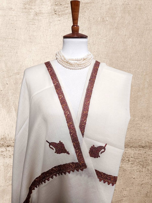 Ivory Woolen Shawl