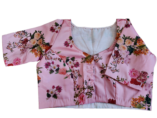 Floral Print Silk Blouse (size 36/40)