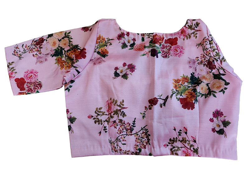 Floral Print Silk Blouse (size 36/40)