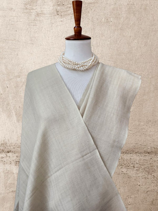 Ivory Gold Pashmina Woolen Reversible Stole